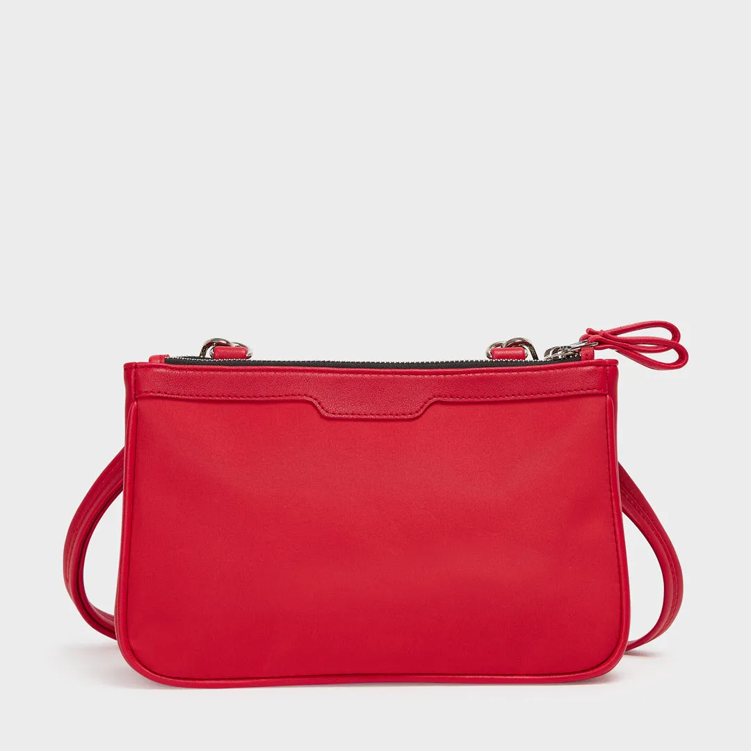 AMSTERDAM NYLON SLING BAG RED
