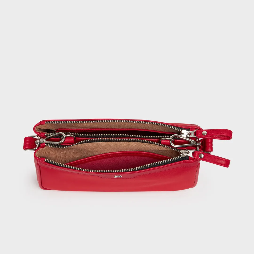 AMSTERDAM NYLON SLING BAG RED