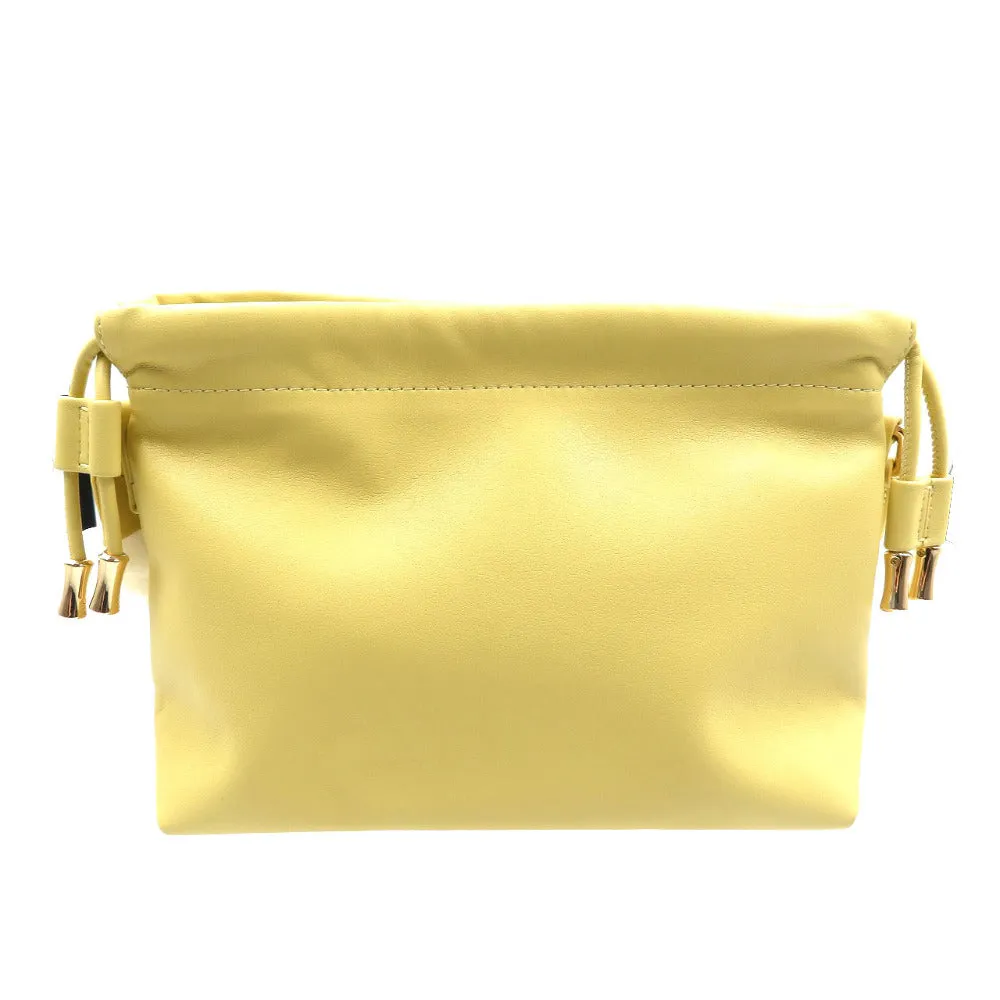 A.P.C. Shoulder Bag PUAAT-F61582 Polyurethane, Polyester Pale yellow ninon mini Women Used