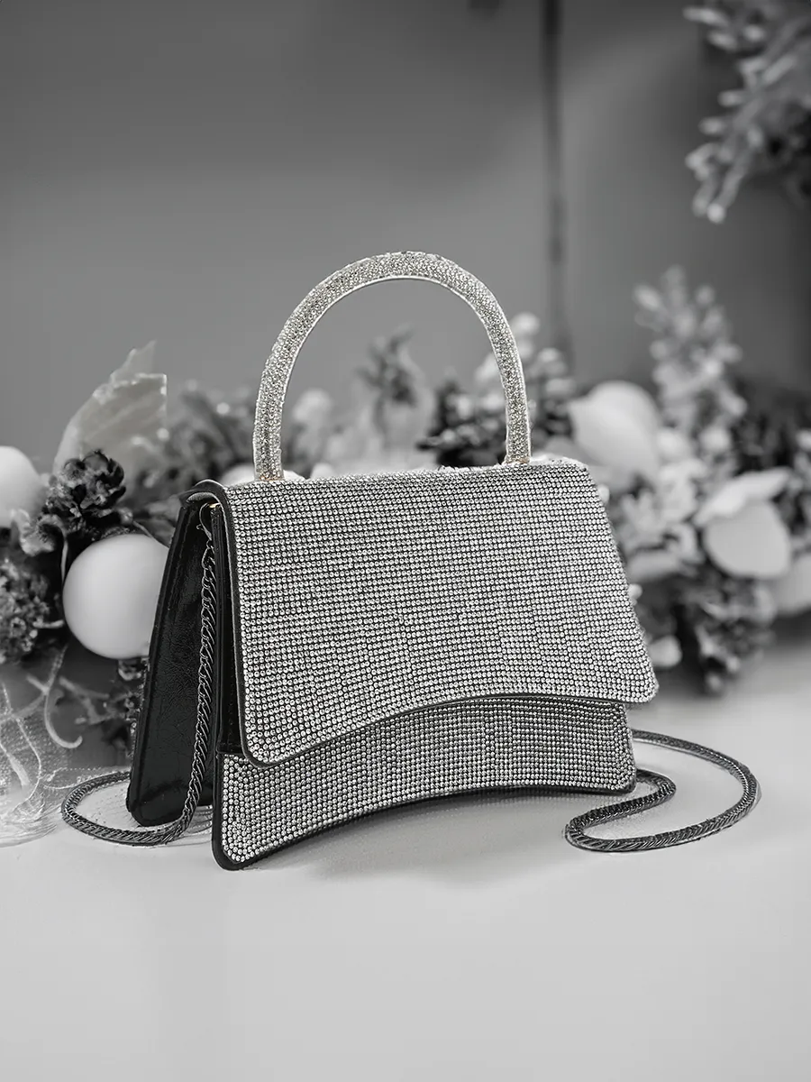 Aurora Rhinestone Clutch/Crossbody