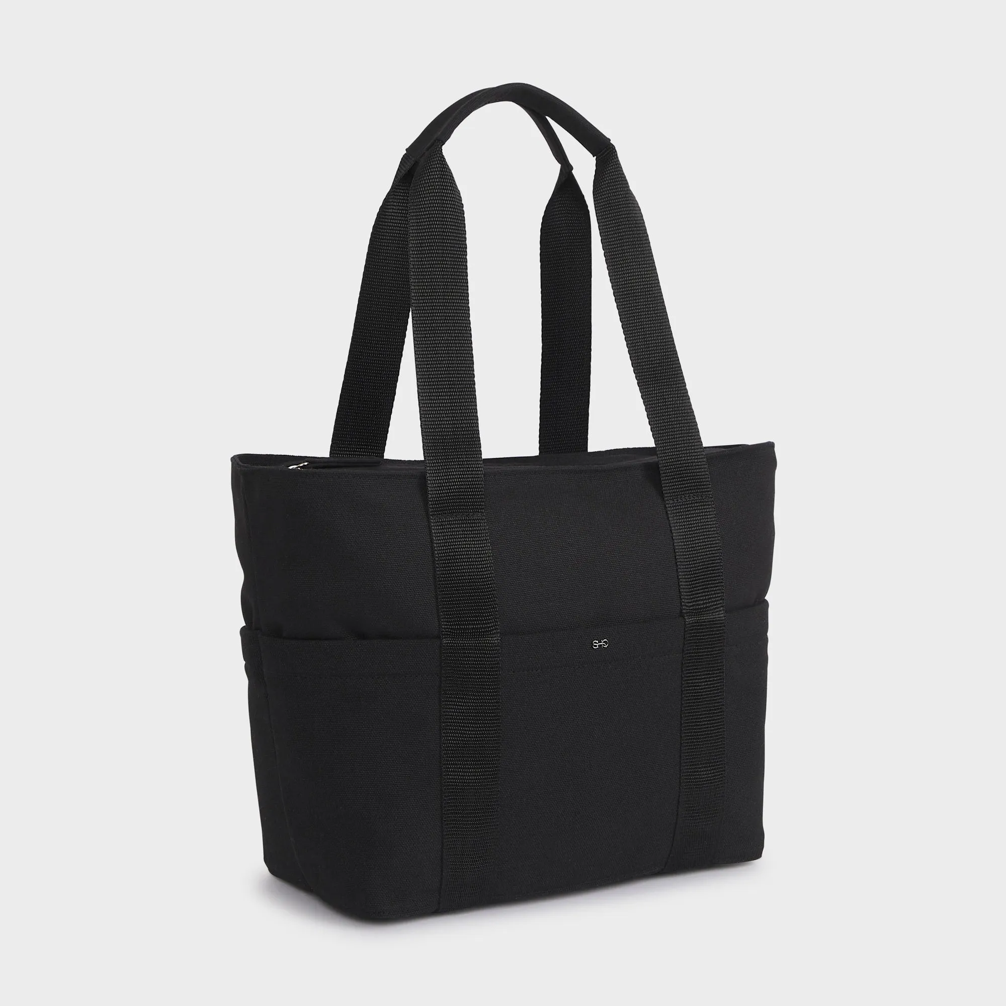AUSTIN CANVAS SHOULDER BAG BLACK