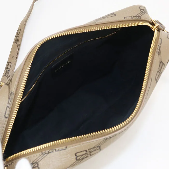 BALENCIAGA 702723 Shoulder Bag BB Monogram Signature Medium Camera Bag Coated canvas Brown unisex