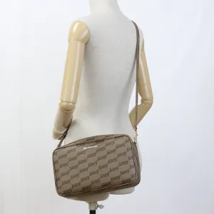 BALENCIAGA 702723 Shoulder Bag BB Monogram Signature Medium Camera Bag Coated canvas Brown unisex