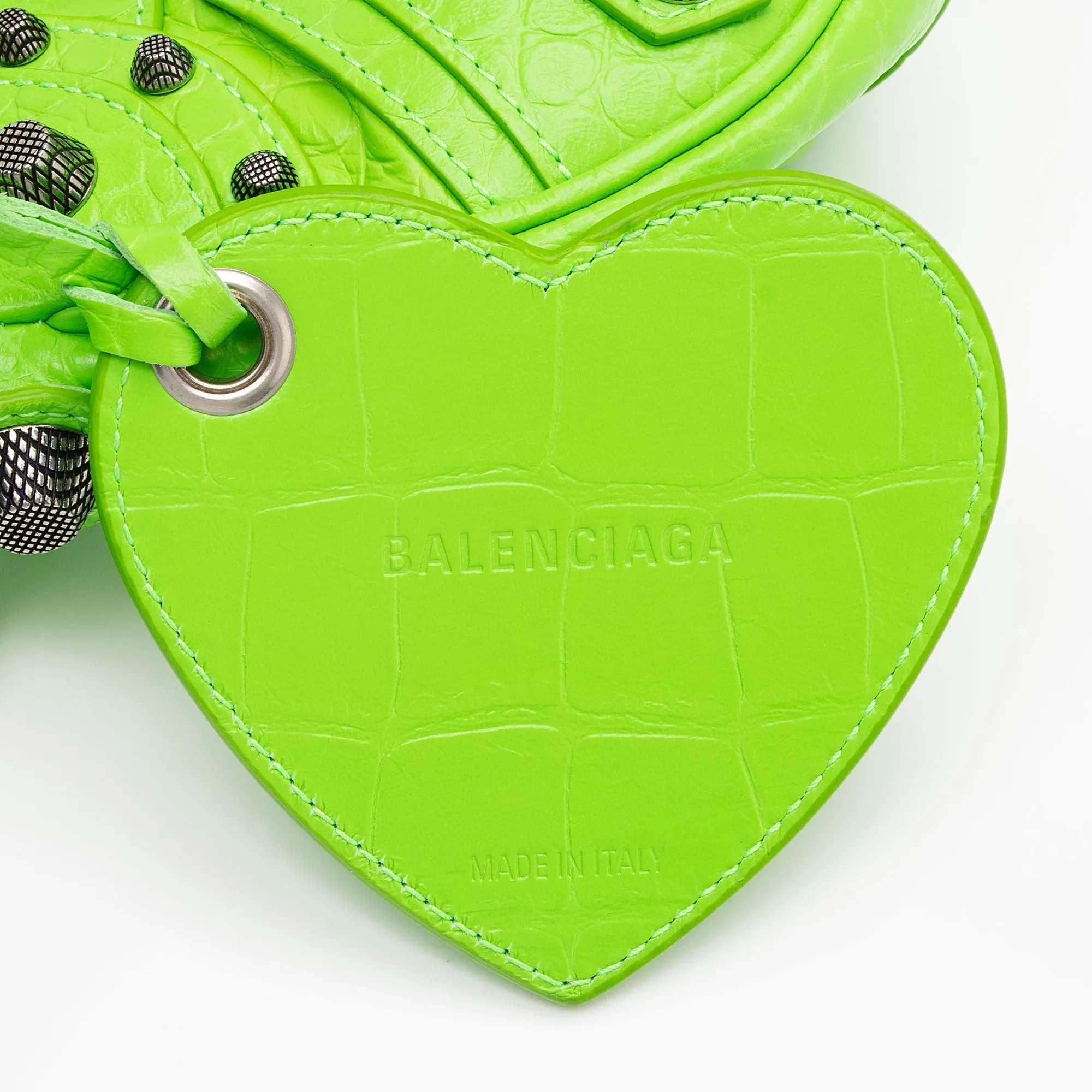 Balenciaga Crocodile Embossed Le Cagole XS Shoulder Bag (SHF-kVl4nx)