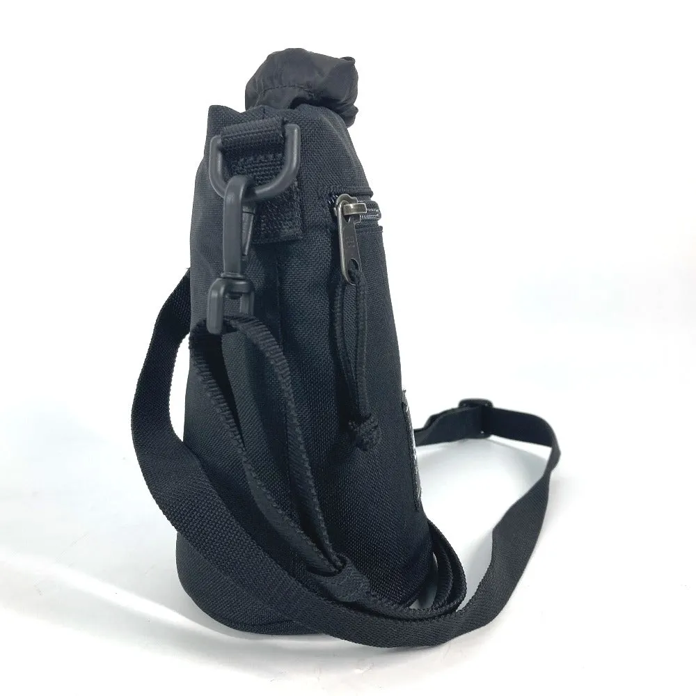BALENCIAGA Shoulder Bag 618193 Nylon / leather black Bottle Holder Drawstring Bag logo Women Used