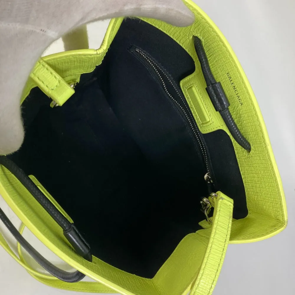 BALENCIAGA Tote Bag 568817 leather yellow Shoulder Bag Crossbody Shopping tote XS Women