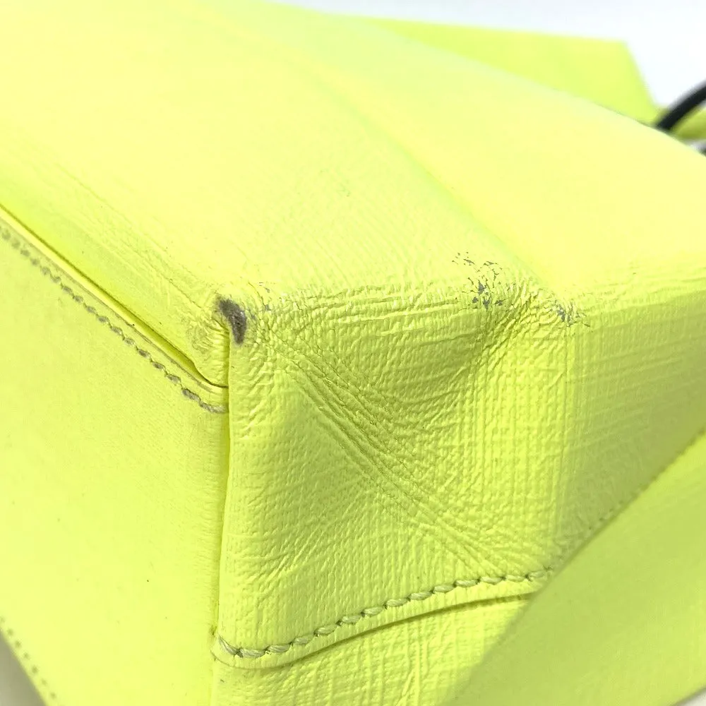 BALENCIAGA Tote Bag 568817 leather yellow Shoulder Bag Crossbody Shopping tote XS Women