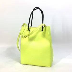 BALENCIAGA Tote Bag 568817 leather yellow Shoulder Bag Crossbody Shopping tote XS Women