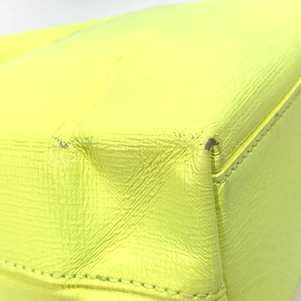 BALENCIAGA Tote Bag 568817 leather yellow Shoulder Bag Crossbody Shopping tote XS Women