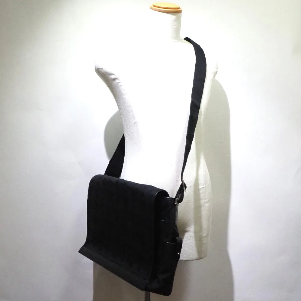 BALLY Shoulder Bag canvas black mens Used