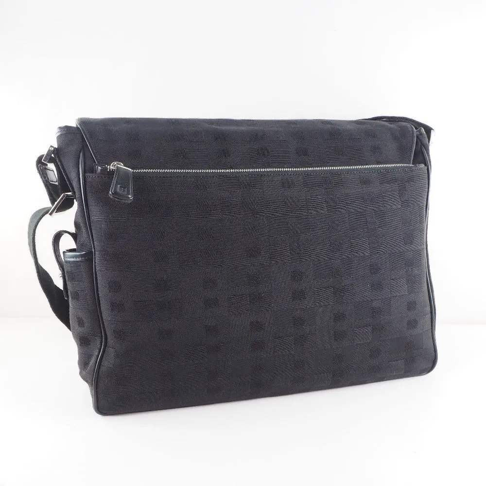 BALLY Shoulder Bag canvas black mens Used