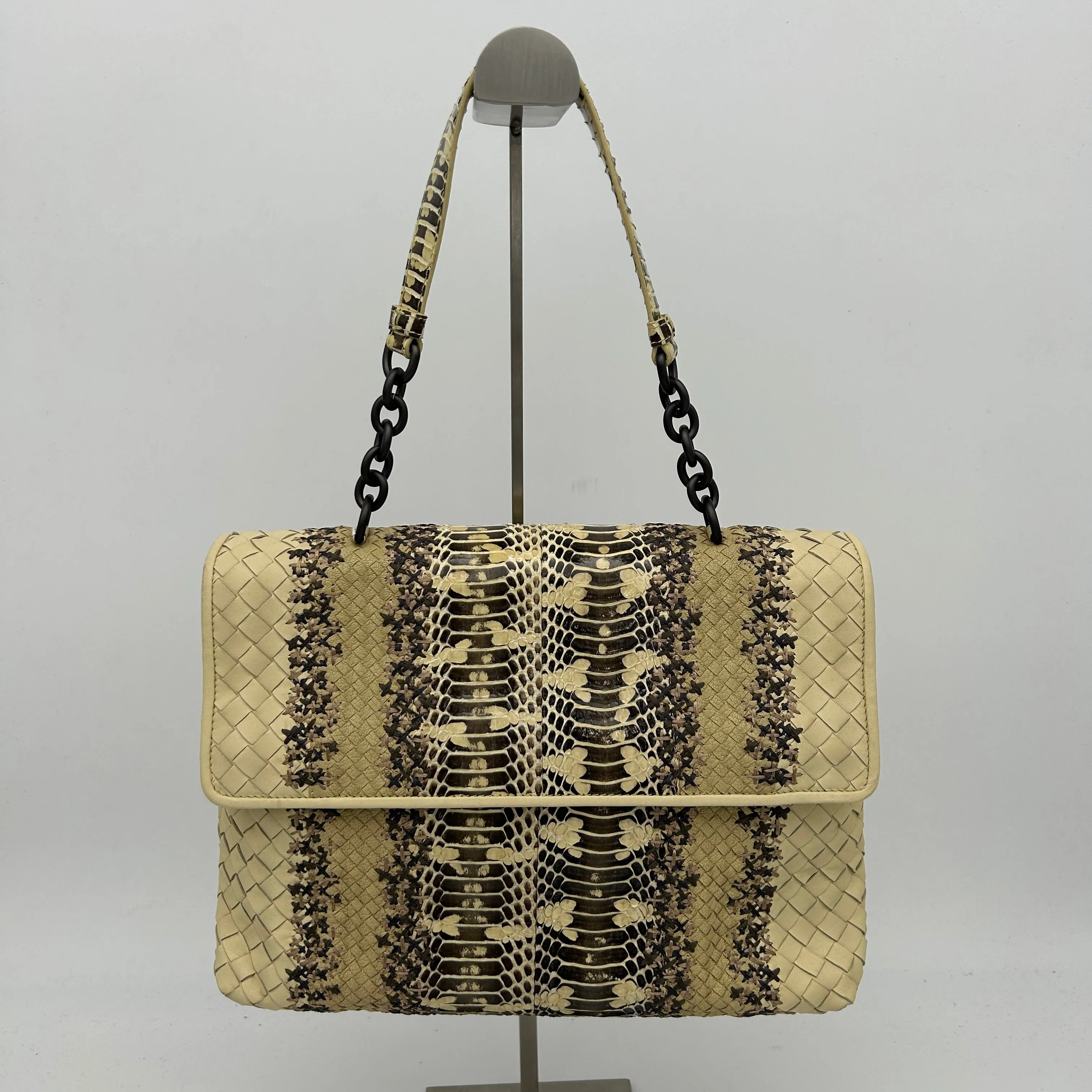 Bottega Veneta Beige PVC Shoulder Bag