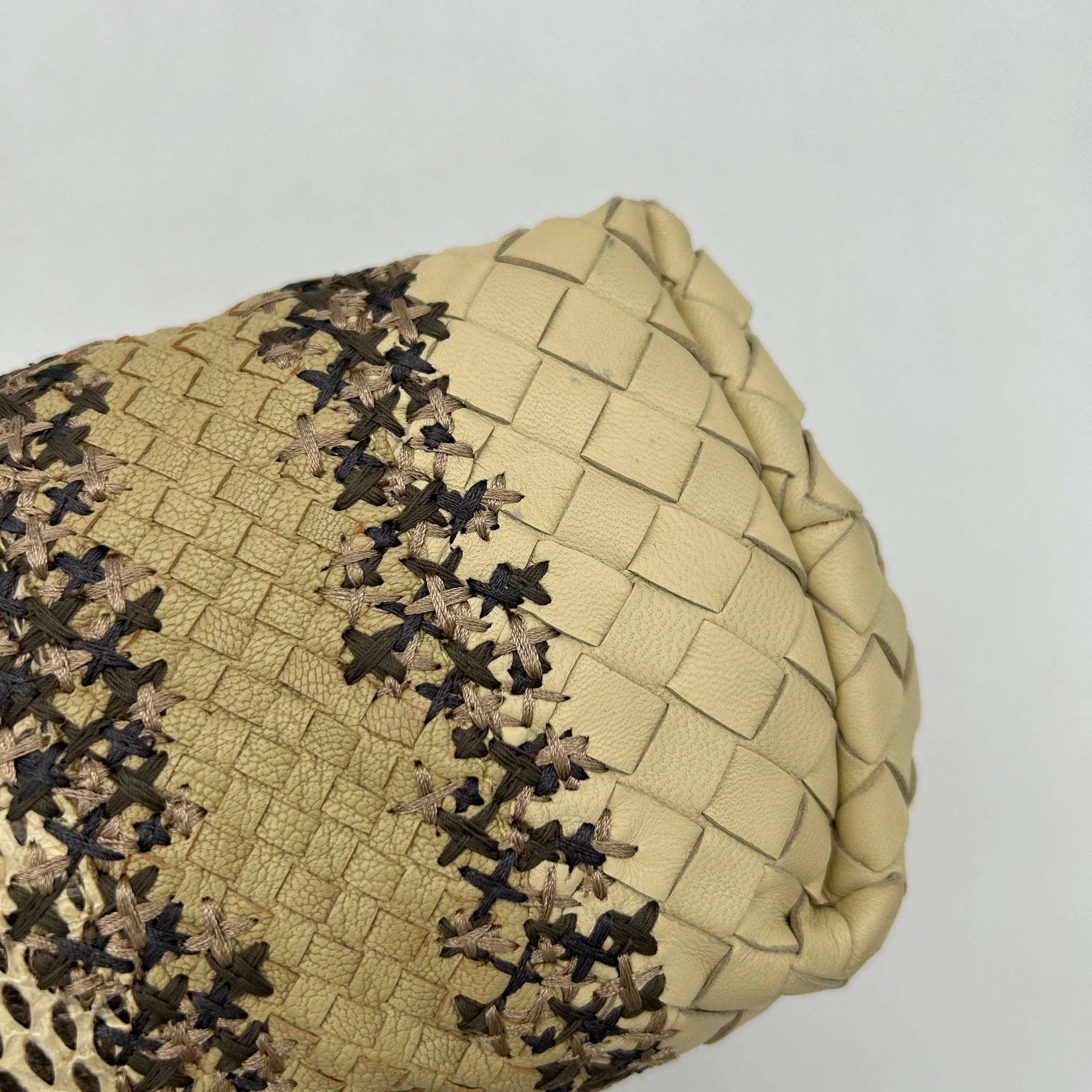 Bottega Veneta Beige PVC Shoulder Bag