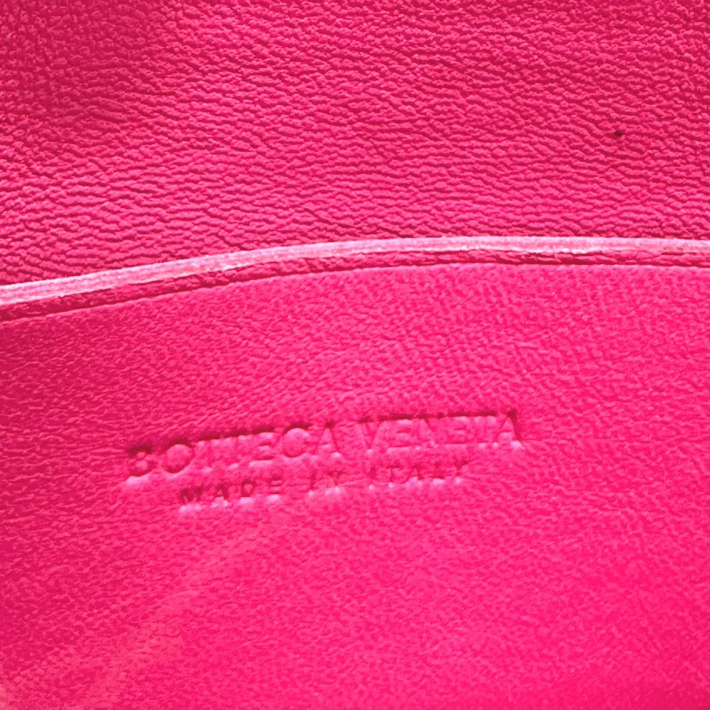 BOTTEGAVENETA Shoulder Bag leather pink MAXI INTRECCIATO cassette mini Women Used