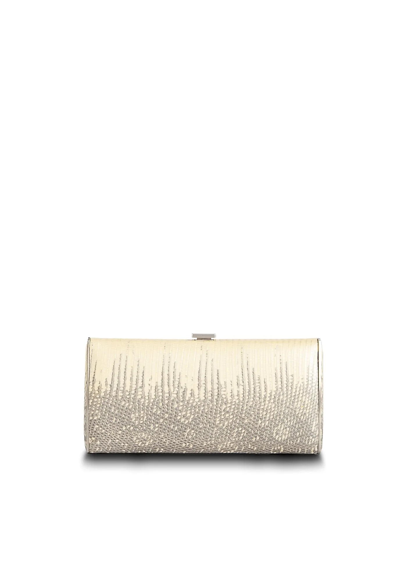 Box Wallet, Cream Ring Lizard