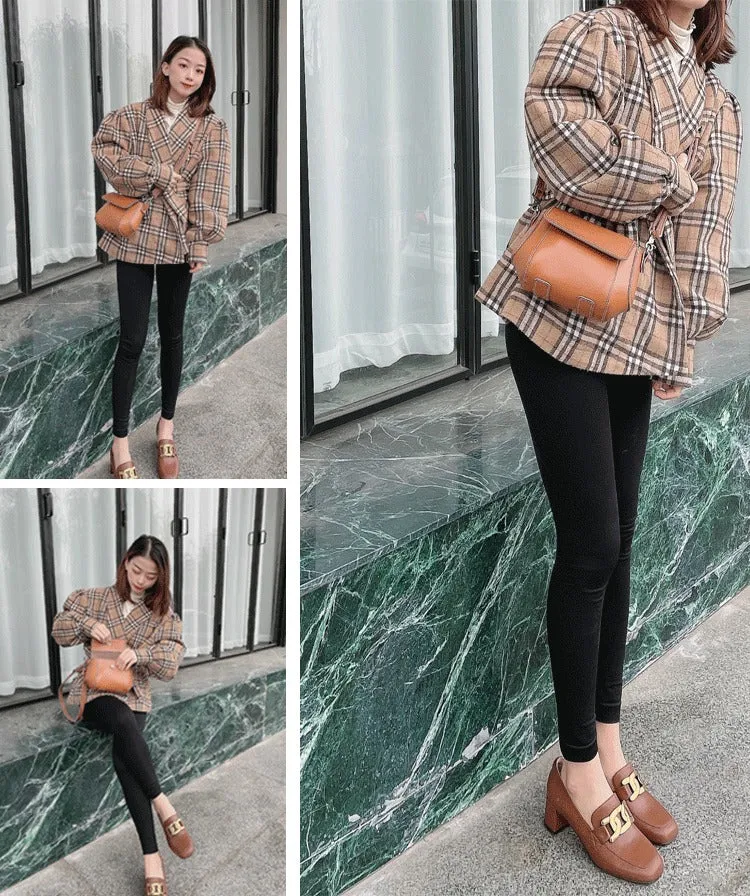 Brown LEATHER Small Cute Side Bag WOMEN SHOULDER BAG Small Crossbody Purse FOR WOMEN