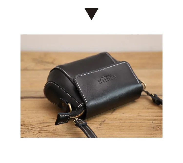 Brown LEATHER Small Cute Side Bag WOMEN SHOULDER BAG Small Crossbody Purse FOR WOMEN