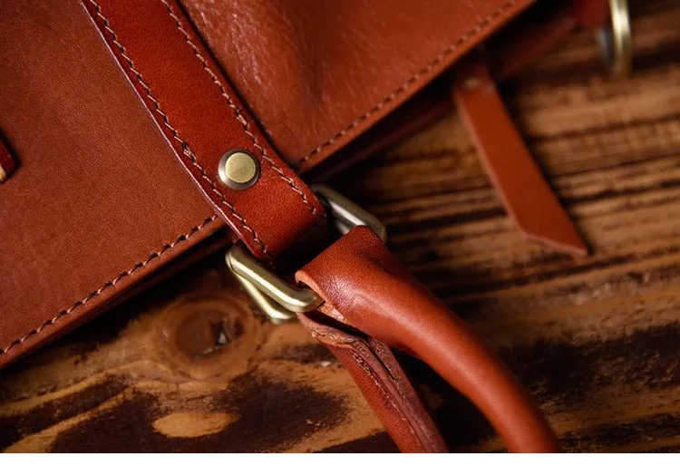 Brown Leather Women Handbag Work Bag Shoulder Bag For Women