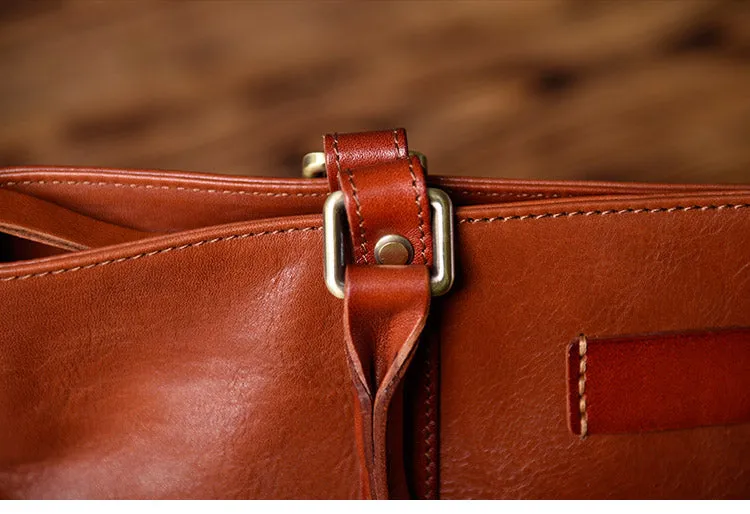 Brown Leather Women Handbag Work Bag Shoulder Bag For Women