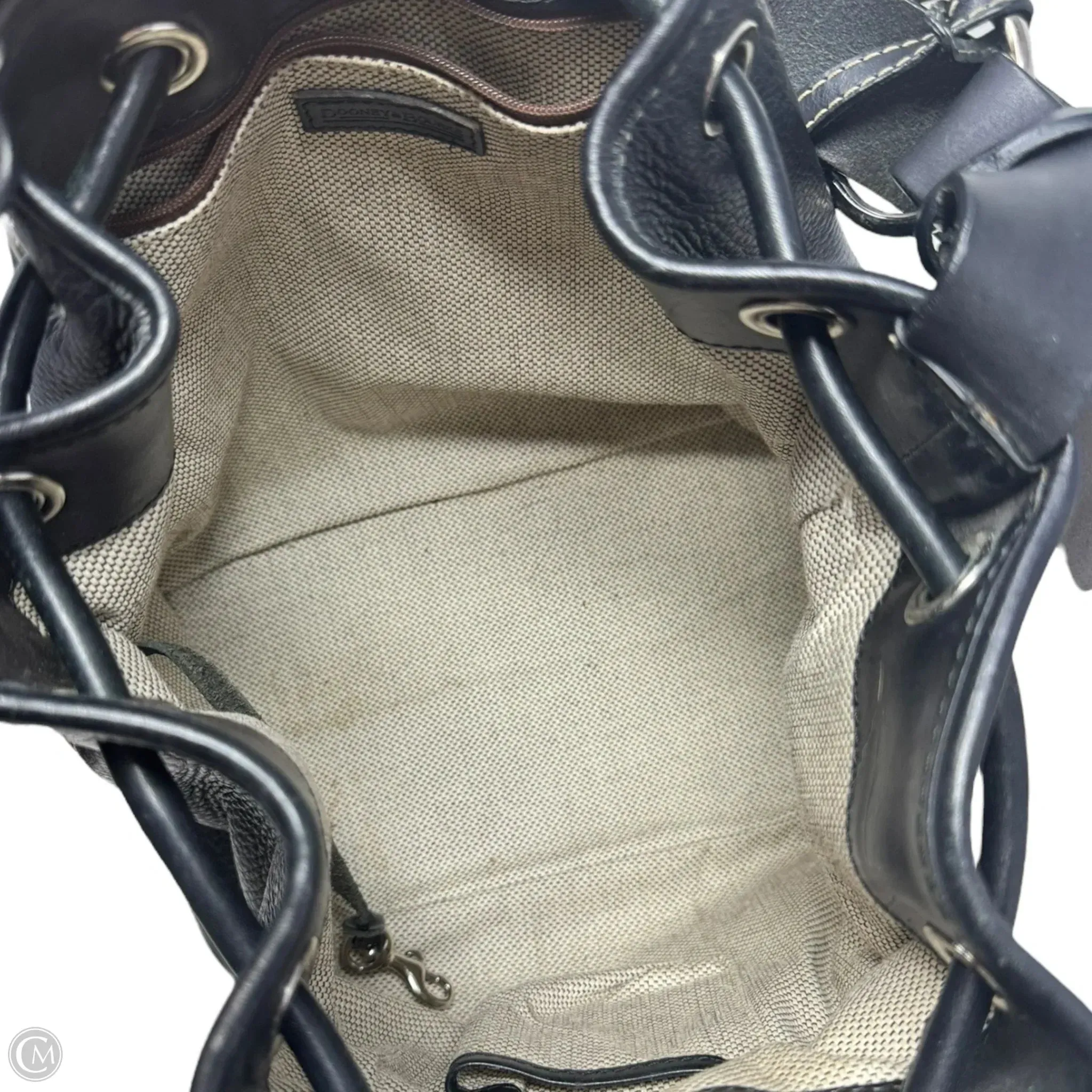 Bucket Handbag Designer By Dooney And Bourke, Size: Medium