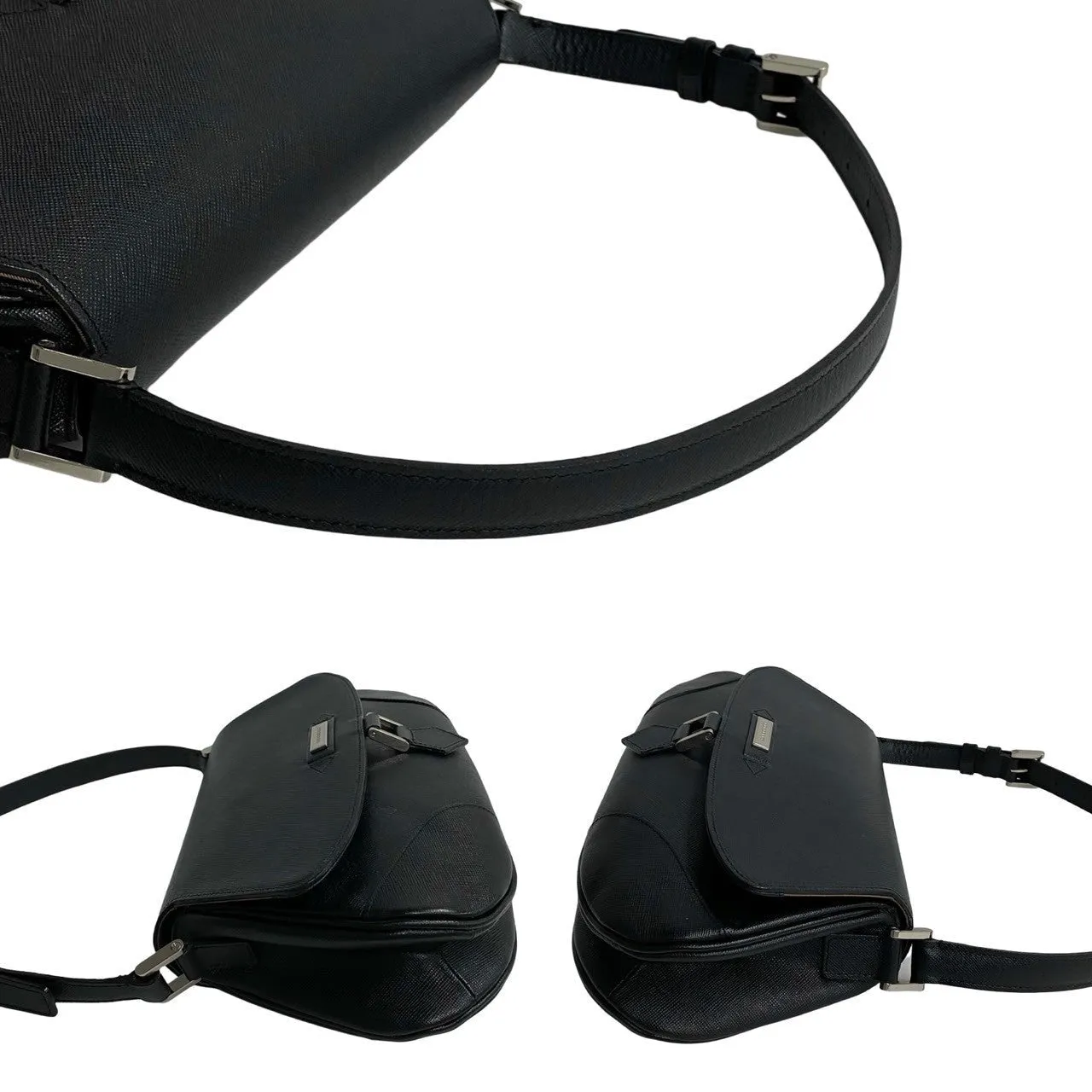 BURBERRY Shoulder Bag leather black