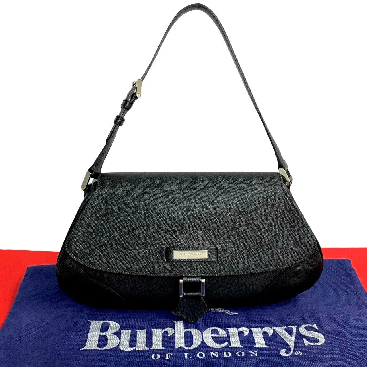 BURBERRY Shoulder Bag leather black