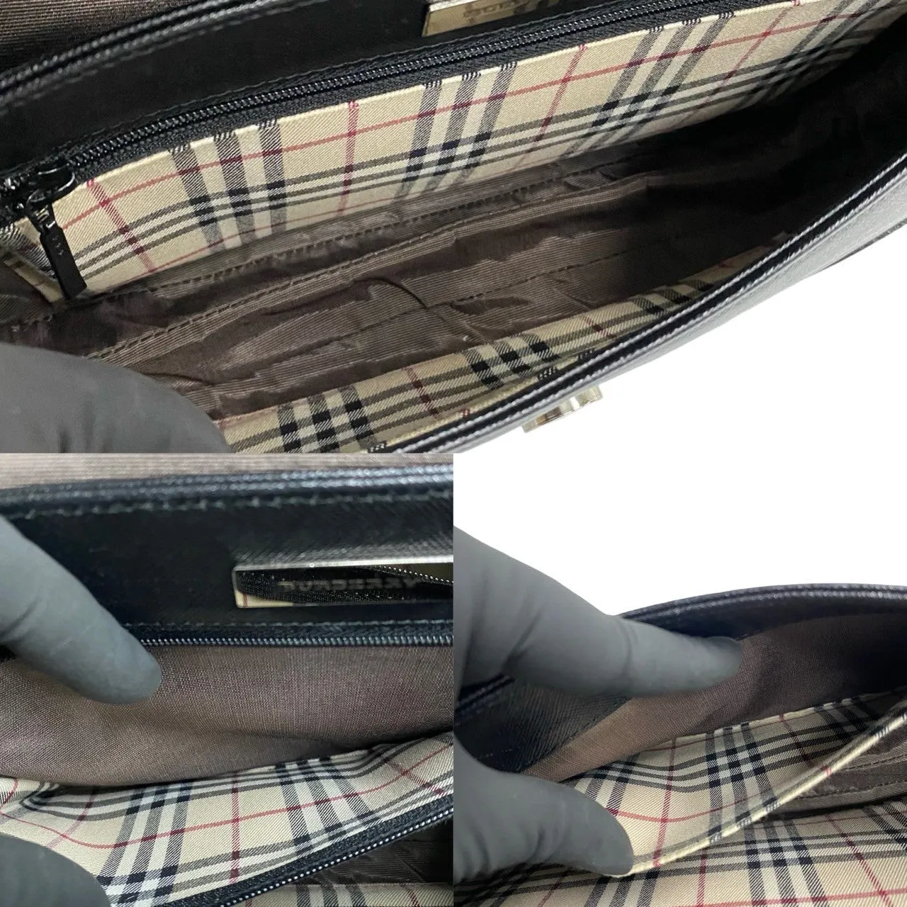 BURBERRY Shoulder Bag leather black