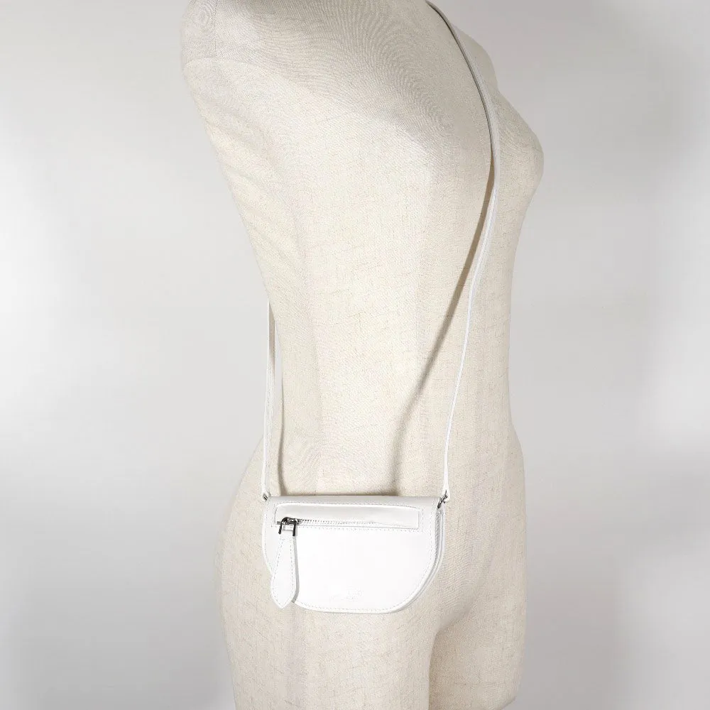 BURBERRY Shoulder Bag leather White Olympia Mini Shoulder Women Used