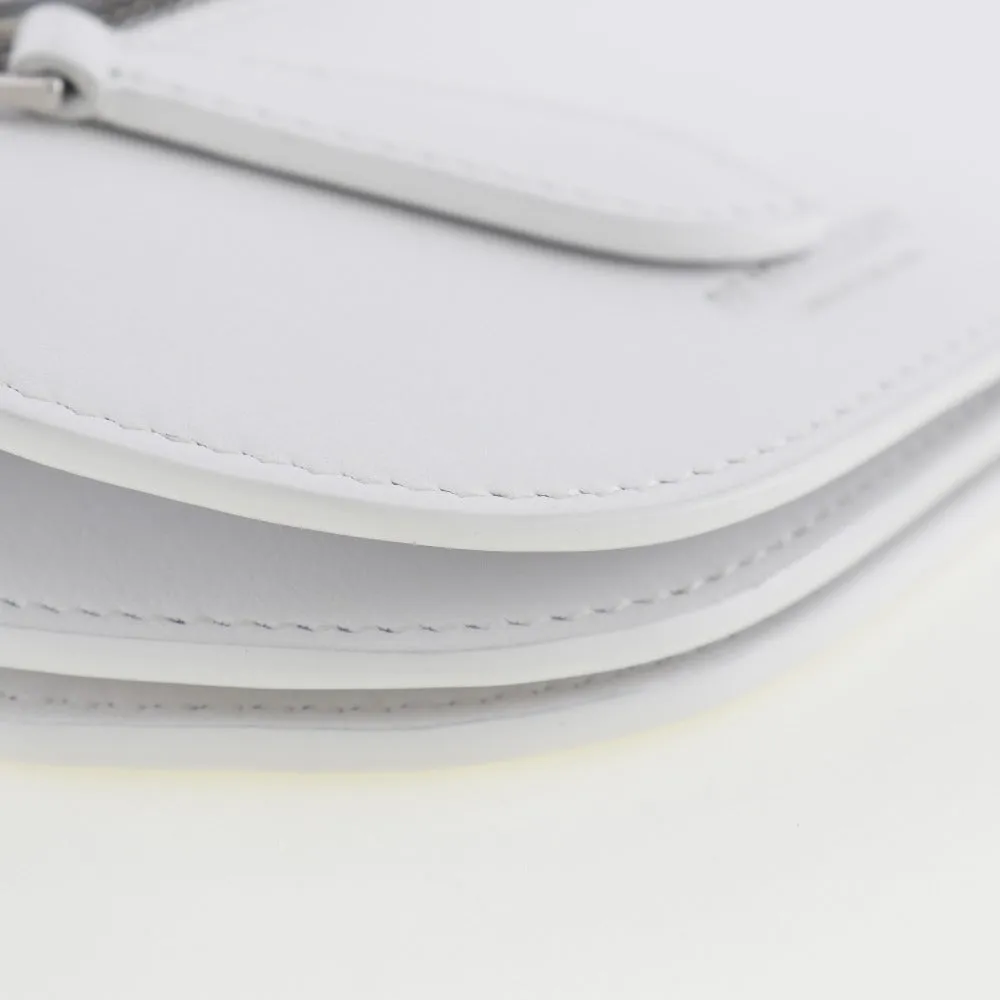 BURBERRY Shoulder Bag leather White Olympia Mini Shoulder Women Used