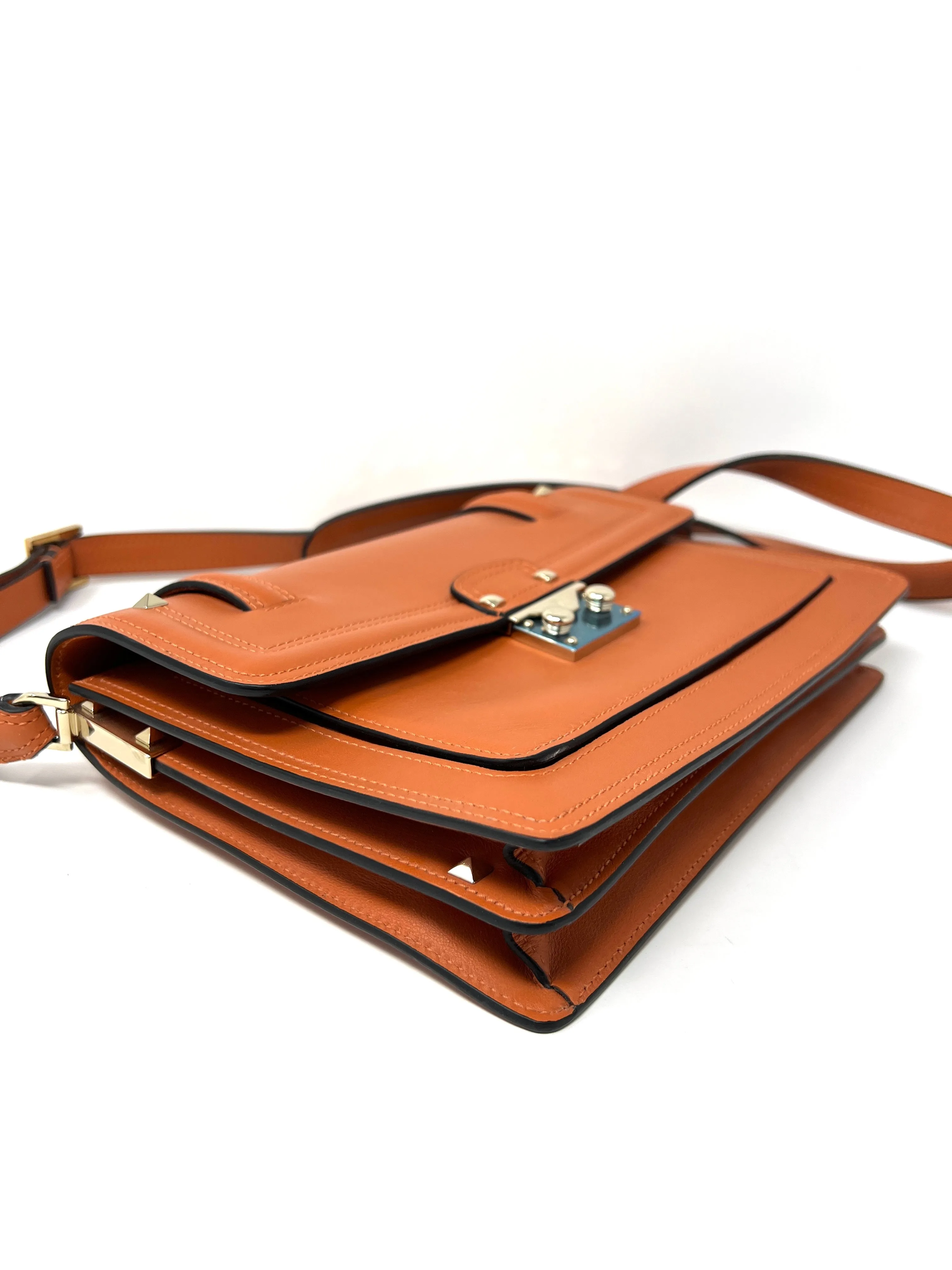 Cabana Small leather shoulder bag with studs