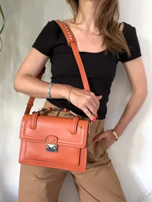 Cabana Small leather shoulder bag with studs