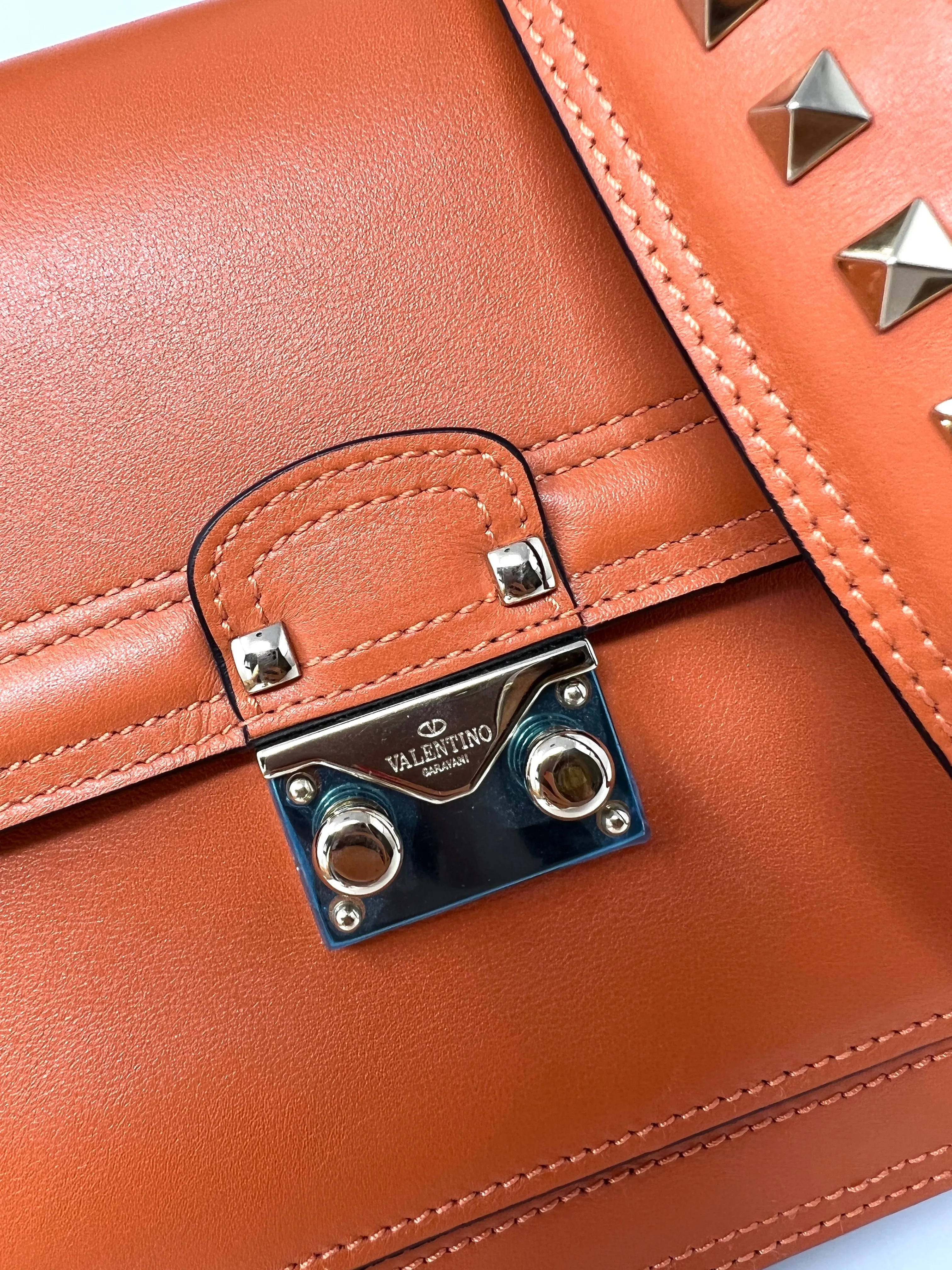 Cabana Small leather shoulder bag with studs