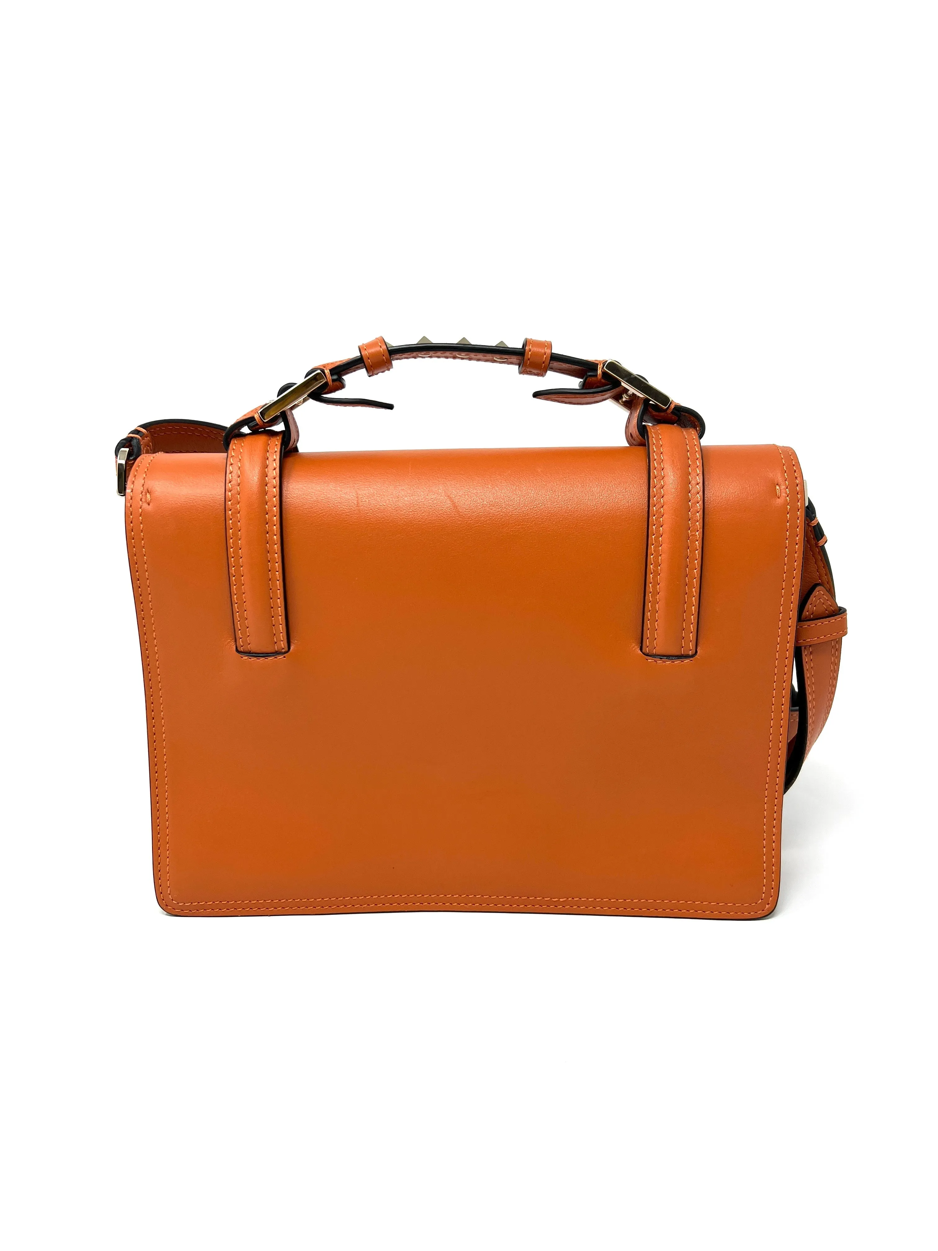 Cabana Small leather shoulder bag with studs