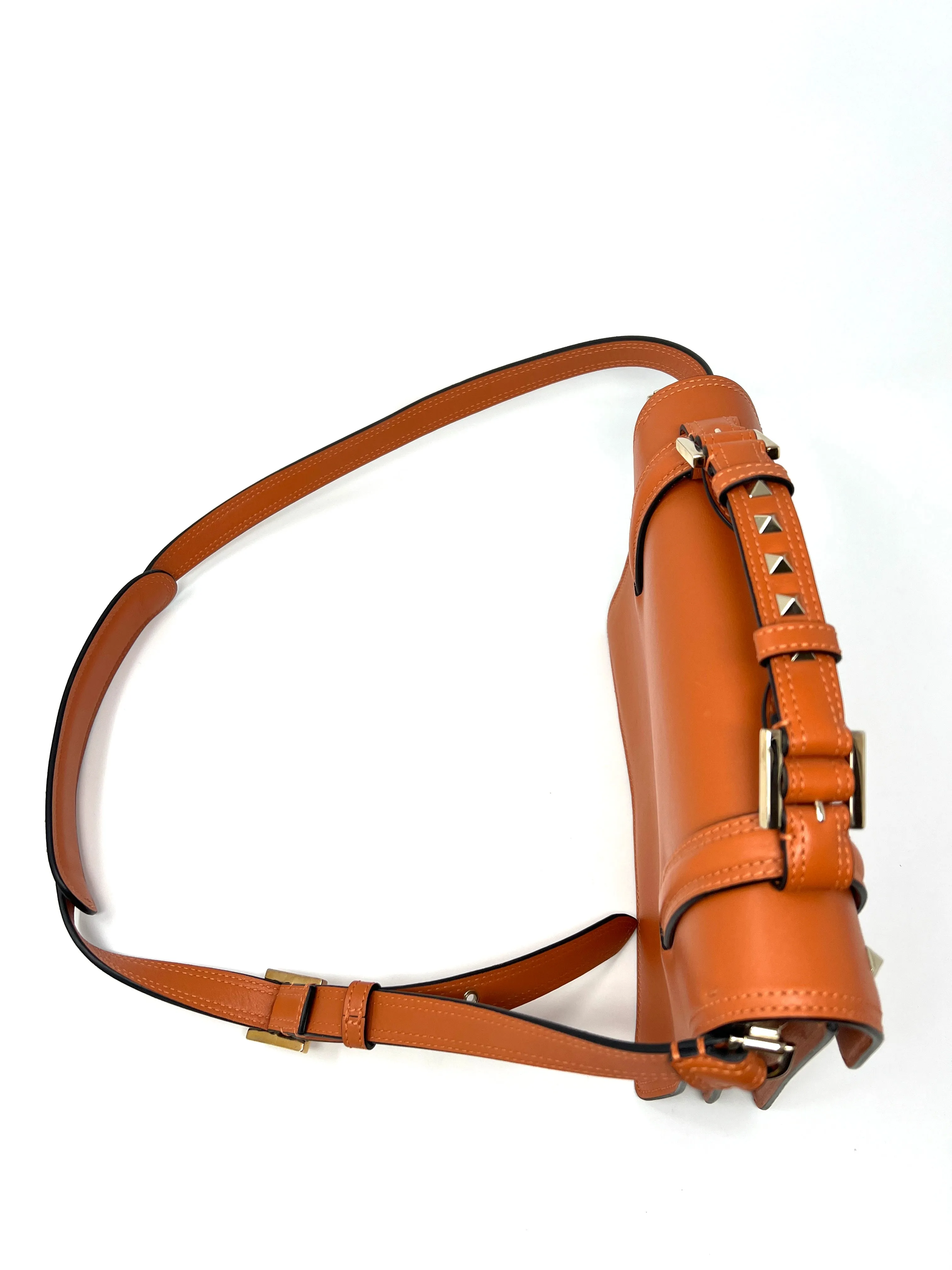 Cabana Small leather shoulder bag with studs