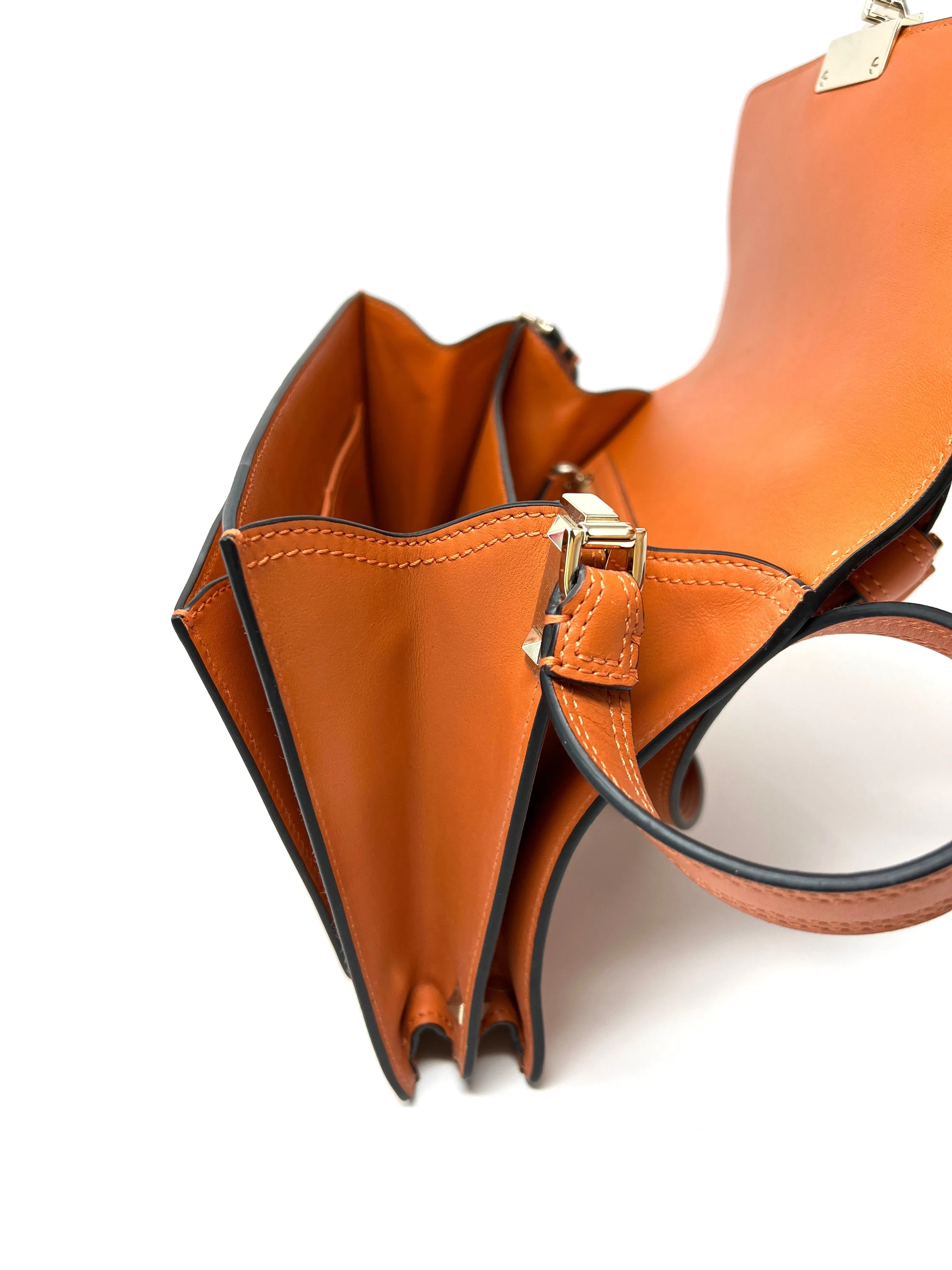Cabana Small leather shoulder bag with studs