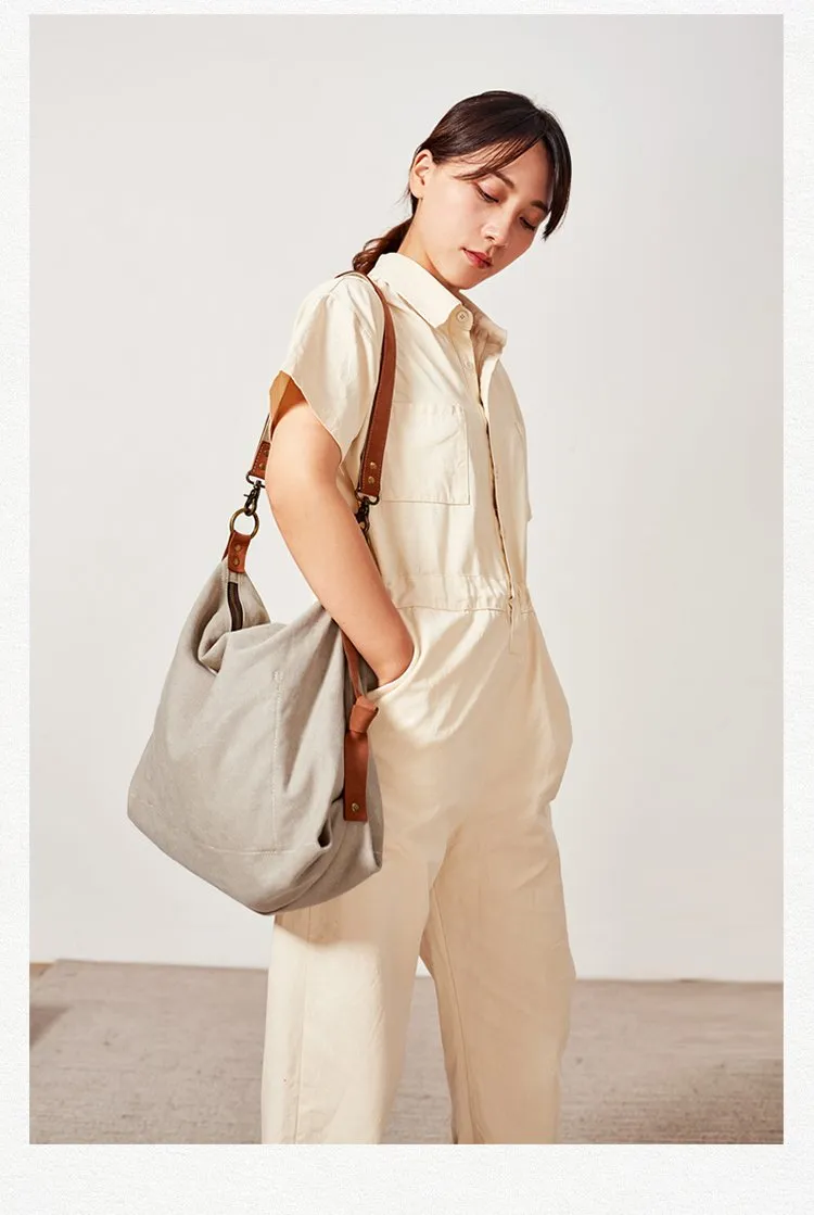 Canvas Mens Womens Messenger Shoulder Bag Canvas Tote Shoulder Bag for Men Women
