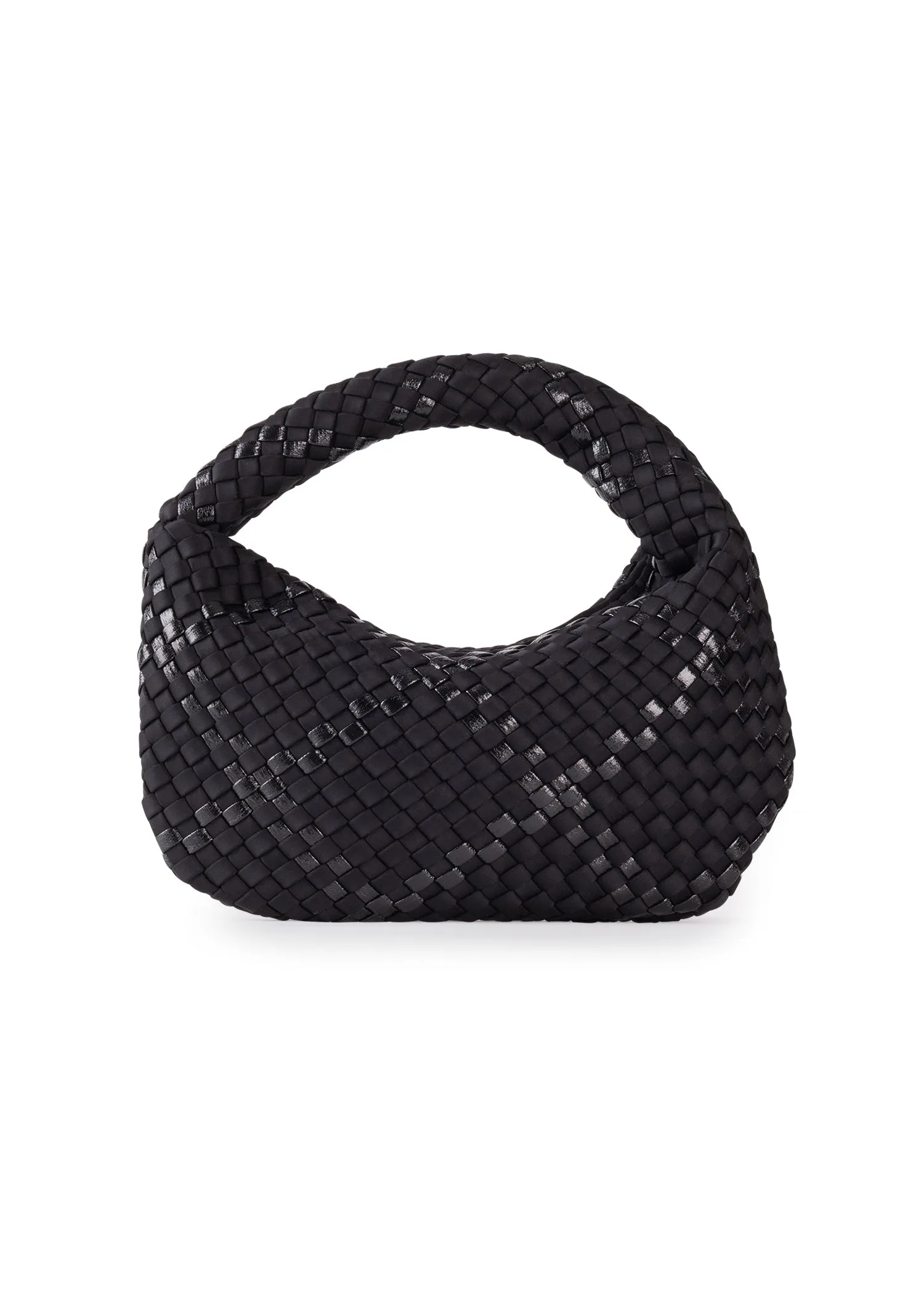Carrie Noir Mini Woven Hobo - FINAL SALE