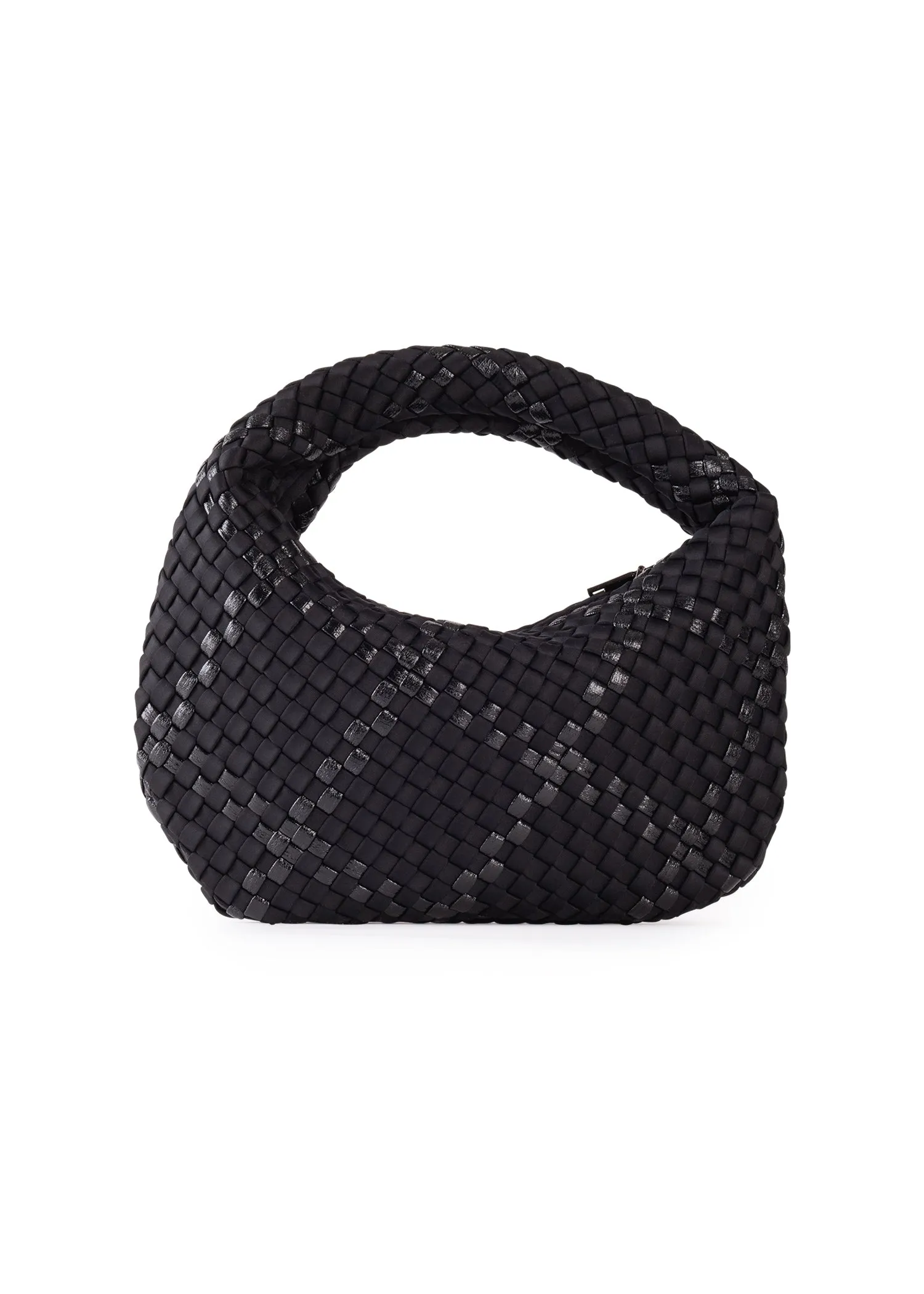 Carrie Noir Mini Woven Hobo - FINAL SALE