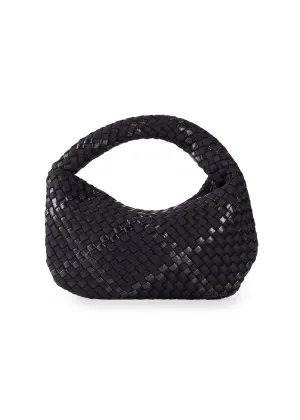 Carrie Noir Mini Woven Hobo - FINAL SALE