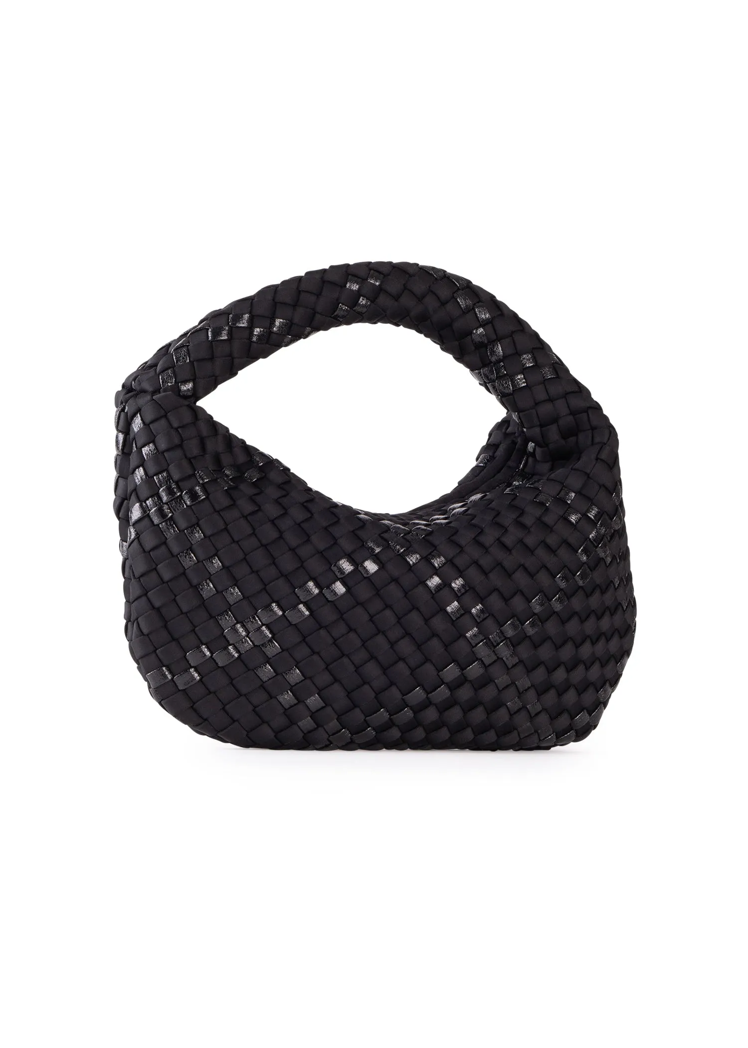 Carrie Noir Mini Woven Hobo - FINAL SALE