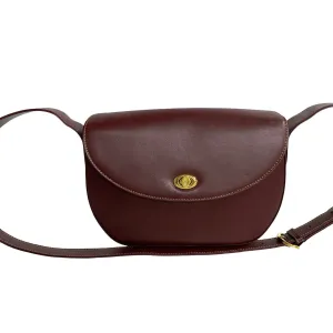 CARTIER Shoulder Bag leather Red Must Line
