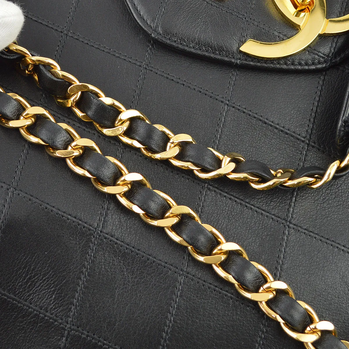 Chanel 1994-1996 Lambskin Supermodel Bicolore Shoulder Bag