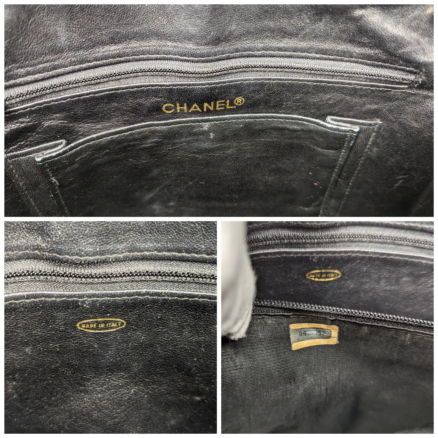 Chanel 80s Black Shiny Alligator Camera Shoulder Bag