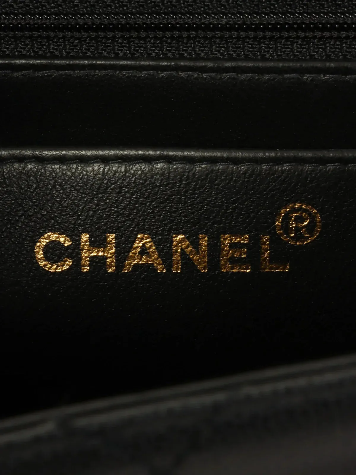 CHANEL Around 1998 Made Caviar Skin Turn-Lock Shoulder Bag Black