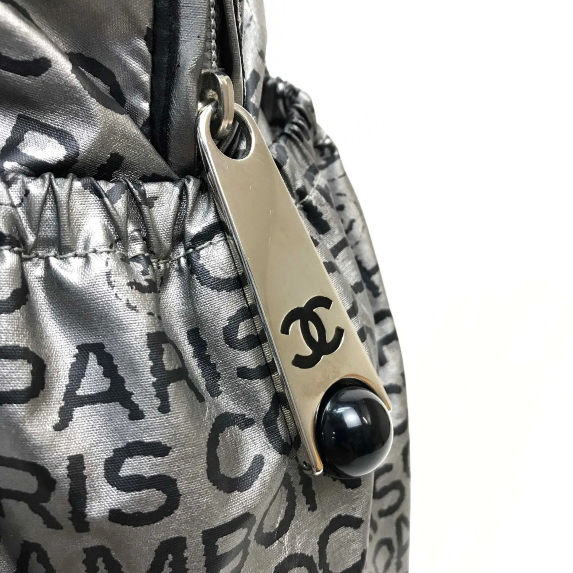 Chanel Bag Mini Boston Shoulder Bag Tote Bag Silver