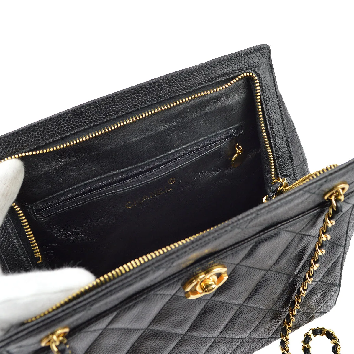 Chanel Black Caviar Shoulder Bag