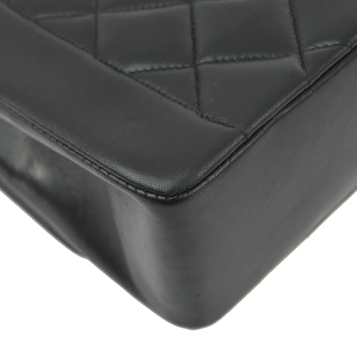 Chanel Black Lambskin Medium Diana Shoulder Bag