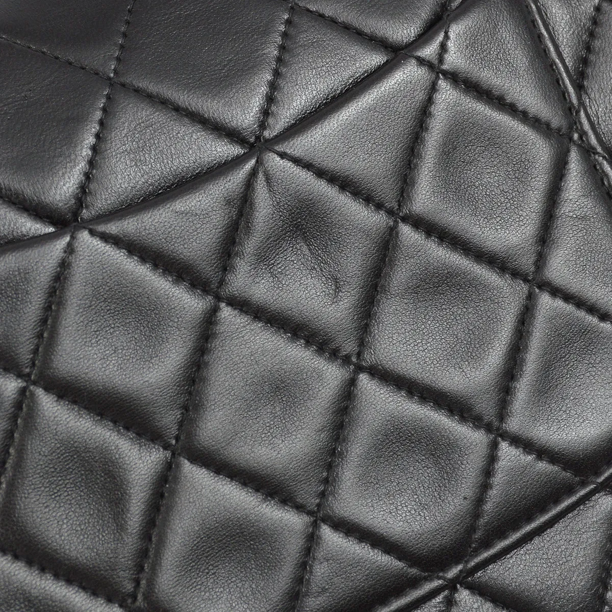 Chanel Black Lambskin Mini Classic Square Flap Shoulder Bag 17