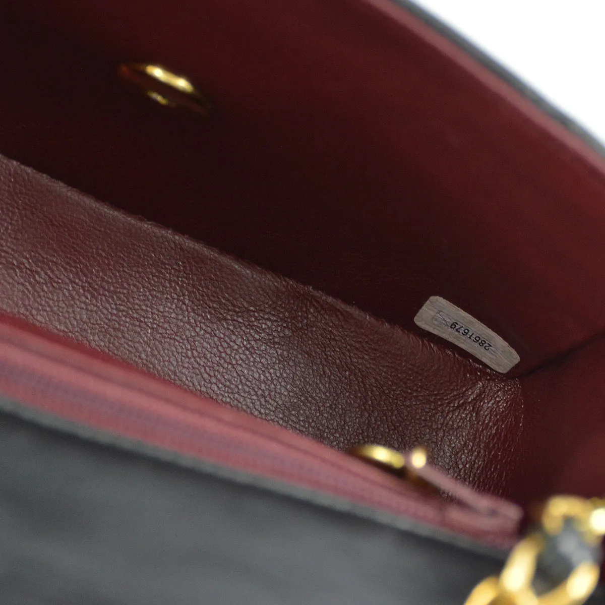 Chanel Black Lambskin Mini Classic Square Flap Shoulder Bag 17