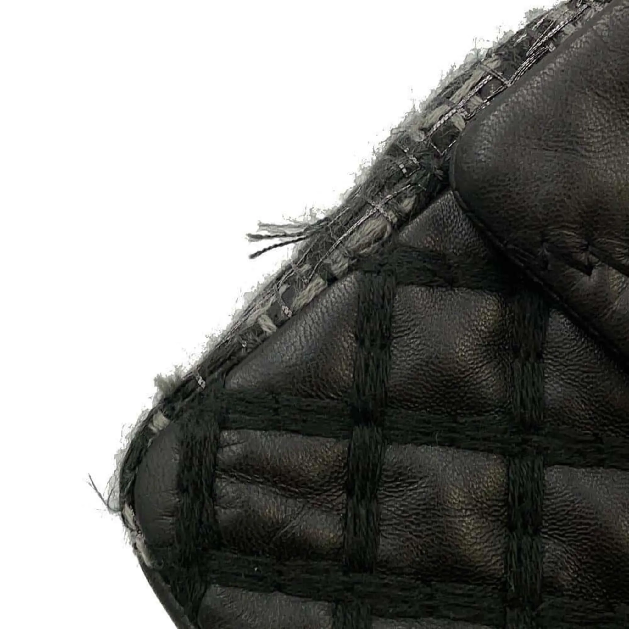 Chanel Chain Shoulder Bag Coco Mark Patchwork Tweed Lambskin CHANEL Black